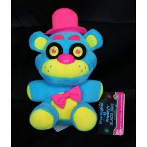 FNAF Funko Blacklight Freddy Plush 8'' Five Nights Horror Game Black Light